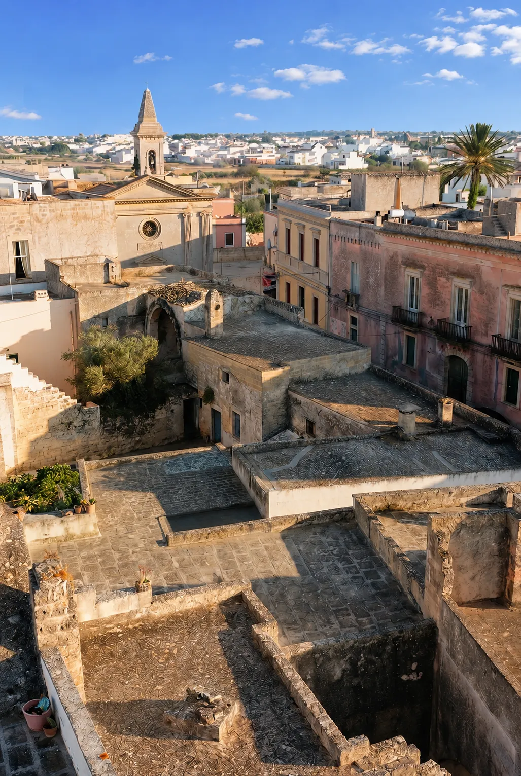 Quiet Mediterranean street in the village of Giuliano di Lecce.