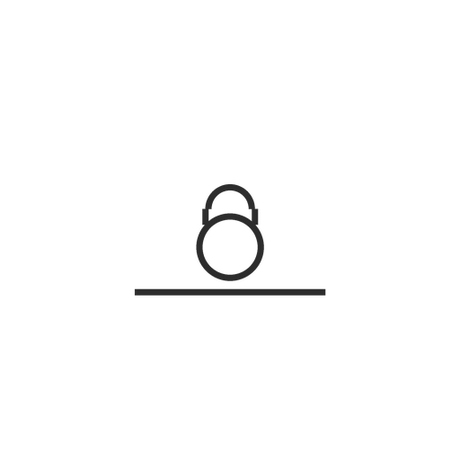 Minimalist icon representing the gym and wellness area.