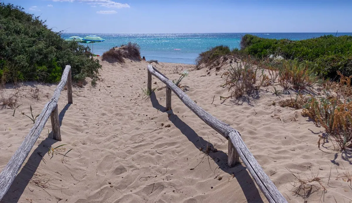 Lido Marini: The Golden Shallows featuring a beautiful sandy beach in Salento.