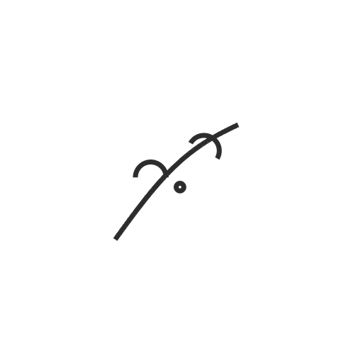 Minimalist icon representing the olive grove and organic kitchen garden.