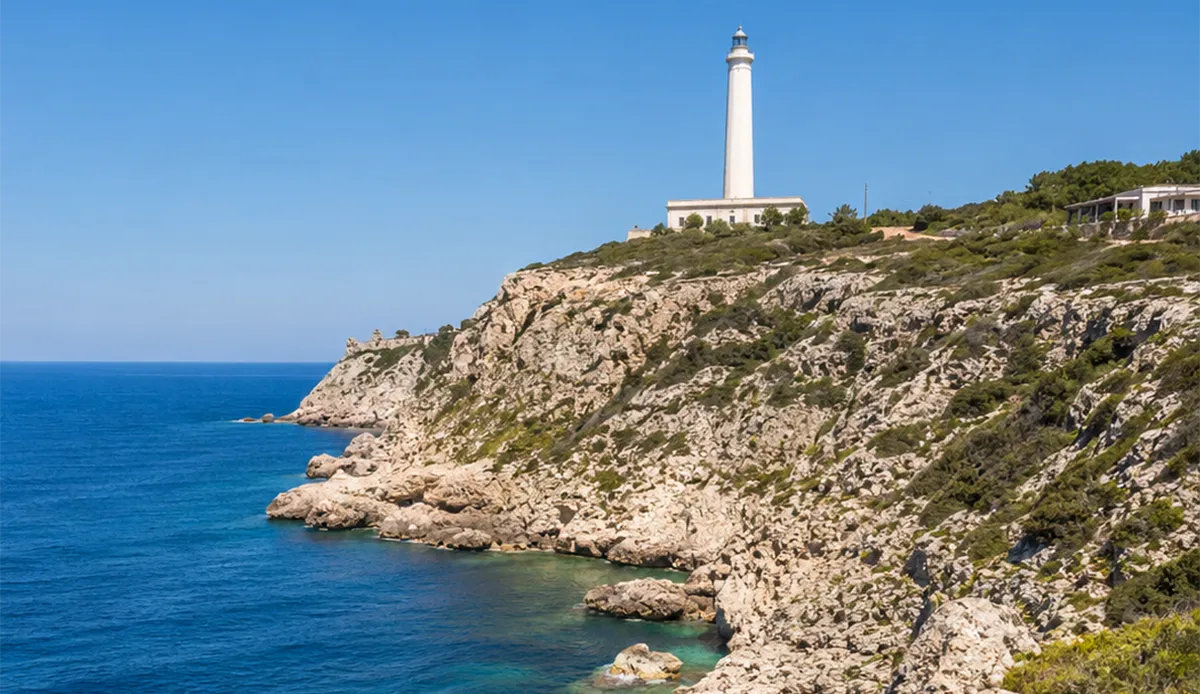 Punta Meliso: The Edge of the Peninsula featuring the iconic lighthouse of Santa Maria di Leuca.